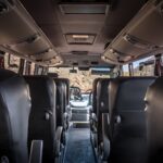Interior of a bus at Cajon del Maipo - Chile